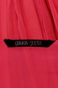 Pink embellished pre-stiched saree set by Gaurav Gupta (4)